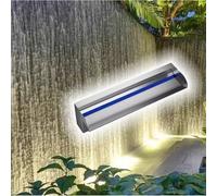 Mini déversoir de Cascade pour Petits bassins et Jardins en conteneurs, Tailles Personnalisables de 8" et 12", Acier Inoxydable 304, léger, idéal pour Les Jeux d'eau (180 cm / 71 po)