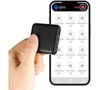 Mini dictaphone numérique 64 Go, enregistreur à reconnaissance vocale, capacité d'enregistrement de 160 heures, dictaphone magnétique avec réduction du bruit pour les réunions, les interviews, les con