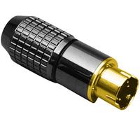 Mini DIN mâle, droit TRU COMPONENTS TC-2526000 Nombre de pôles: 6 noir 100 pc(s)