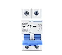 Mini disjoncteur solaire TOB7Z-63 2P DC 1000V, 3A 6A 10A 16A 20A 25A 32A 40A 50A 63A DC MCB for PV, 1 pièce(63A)