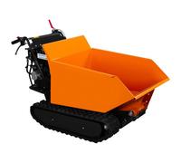 Mini dumper 9CV sur 2 Chenilles 18cm Mini Tombereau 4 Vitesses Benne Capacité de 500KG - Brouette Basculante Motorisée - Chargement & Basculement Hydraulique [Pelle à Neige Incluse]