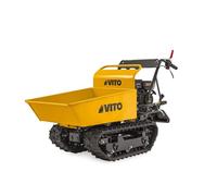 Mini Dumper à chenilles Moteur Loncin 196Cm3 Essence 6.5CV - Brouette à chenilles Transport Charge 300kg 4.8KW Chantier VITO