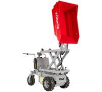 Mini dumper électrique avec élévateur à ciseaux 500 kg 186 L benne basculante hydraulique avec batterie 48 V / 20 Ah Torros MED503HS