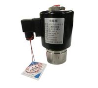 Mini électrovanne à 3 voies for solution aqueuse d'éthanol 0,6 MPA 1/4 G filetage femelle orifice 8 mm SS304 DN8 vanne bar normalement fermée(G-AC110-OPEN ONE IN ONE OUT)