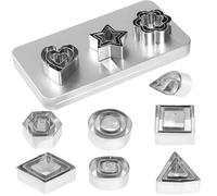 Mini Emporte-Pièces,30 PCS Emportes Pièces en Acier Inoxydable Emporte-Pièces Ustensiles à Pâtisserie Décoration de Gâteau pour Décoration de Gâteau Biscuit Cookie Pâtisserie