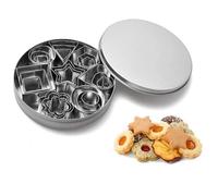 Mini emporte-pièces Bsvlia 24 pièces en acier inoxydable Moulage Emporte-pièces Décoration de gâteaux Fondant cutters LBQ9