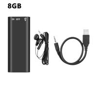 Mini enregistreur audio à commande vocale, carte TF 8 Go
