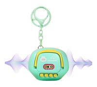 Mini enregistreur vocal dessin animé porte-clés - Pendentif sac à dos enregistrement et lecture audio | Enregistreur audio portable pour réunions, cours et rendez-vous | Accessoire d'enregistrement en