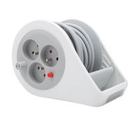 Mini enrouleur 3 Prises, câble 7 m Watt&Co