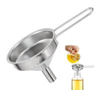 Mini entonnoir en acier inoxydable - Petit 10 x 4,8 x 5,6 cm, outil de qualité alimentaire à long manche suspendu | Parfait pour remplir des bouteilles d'alcool, flacon d'huiles essentielles, cuisine,