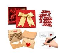 Mini enveloppes en forme de cœur, jolies cartes de Saint-Valentin, 3,0 x 4,9 cm, ensemble d'enveloppes avec motif décoratif, ensemble de papeterie en papier, accessoires de vacances avec utilisation