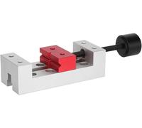 Mini-étau de banc - Petite pince - Pour la menuiserie - Double vis de réglage - 123 mm - Gris