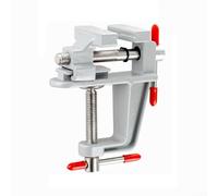 Mini étau d'établi pour travaux manuels, travail du bois et fabrication de bijoux - Petit étau de table avec corps en alliage d'aluminium/acier moulé, ouverture de mâchoire de 0 à 50 mm, pince
