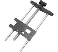 Mini-étau pour fraiseuse et perceuse - Étau d'établi pour le bois - Fonte lourde et acier au carbone Q235 - Force de serrage élevée - Noir