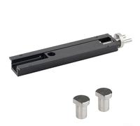 Mini étau rotatif à 360 degrés réglable en alliage d'aluminium avec double rainure en V pour mini perceuse, bureau, fabrication de bijoux, modélisme 0 à 6,2 cm