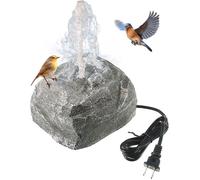 Mini fontaine de bain d’oiseau en plein air ornements de fontaine en pierre de résine de jardin Multicolore FONTAINE DE JARDIN