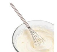 Mini fouet en acier inoxydable - 25,4 cm - Ergonomique - Outil de cuisine multifonction pour cuisiner, cuire, sauce, boisson, battre et mélanger