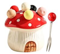 Mini fourchettes à fruits en acier inoxydable avec support à champignon en | Mini fourchettes à apéritif pour Thanksgiving, mariage, fête, pique-nique, restaurant, café, maison, vacances, restauration