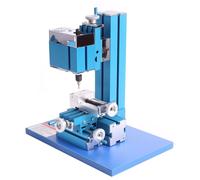 Mini-fraiseuse métallique - Fraiseuse de table verticale - 36 W - Motorisée - Non CNC - Pour usinage de métaux - Prise secteur EU 220V