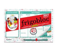 Mini Frigobloc Hebdomadaire 4 couleurs 2027 - Calendrier familial (de sept. 2026 à déc. 2027)