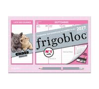 Collectif – Mini Frigobloc Hebdomadaire Chats Rigolos 2027 – Calendrier (sept.2026–déc.2027) – Broché