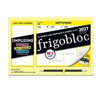 Collectif – Mini Frigobloc Hebdo Simplissime 2027 – Calendrier familial (sept.2026–déc.2027) – broché