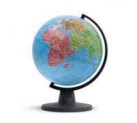 Mini globe continents - - 16cm - Bleu - Pile