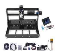 Mini graveur laser CNC, contrôleur hors ligne, fonctionnalités polyvalentes, avec contrôleur tactile a, 10 W b