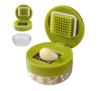 Mini hachoir à ail | avec récipient portable manuel et base amovible | Hachoir à ail | pour noix de gingembre, école, cafétéria, camping, barbecue, restaurant