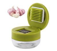 Mini Hachoir à Ail | Ergonomique portable avec récipient à embase détachable | Presse-ail et Hachoir | Pour le Camping, le Barbecue, la Maison, la Cuisine, la Cafétéria Scolaire