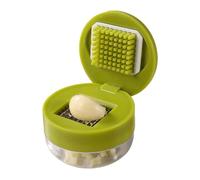 Mini Hachoir à Ail | Manuel avec récipient, base transportable et détachable | Presse-ail et Hachoir | Pour le Camping, le Barbecue, la Maison, la Cuisine, la Cafétéria Scolaire