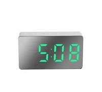 Mini horloge miroir LED-boîte de couleur verte