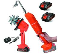 Mini Houe Électrique & Motoculteur sans Fil - Rotavator De Jardin Manuel 21V avec 2 Batteries 1,5Ah, Aérateur De Sol Léger pour Désherbage, Tranchée Et Plates-Bandes