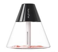 Mini humidificateur 260 ml avec diffuseur d'aromathérapie, double modes de pulvérisation, pour chambre à coucher, bureau, hydratant compact ABS + PP, pour huiles essentielles (noir)