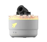 Mini Humidificateur d'air, 280ml Humidificateur Brume en Forme de Canon, 2 Modes, Silencieux, Diffuseur Huiles à Lumières Colorées pour Plantes, Bureau, Voiture, Chambre à Coucher