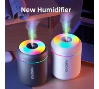 Mini humidificateur d'air électrique USB 180ML, diffuseur d'arôme, purificateur d'huile essentielle, brumisateur d'aromathérapie, lumières pour voiture, maison, chambre à coucher noir