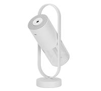 Mini humidificateur rotatif, outil d'humidification de 200 ml, diffuseur rotatif à 360° avec 2 modes de pulvérisation réglables, affichage de la propagation de la vapeur d'eau (White)