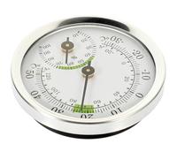 Mini Hygromètre Analogique Rond Argenté, Thermomètre | Mesure Température et Humidité, Format Compact et Léger, pour Chambre Bébé et Salon