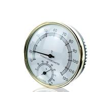 Mini Hygromètre et Thermomètre Analogique 0-100% Humidité ABS | Sauna, Serrage et Sous-sol, Surveillance Intérieure, Petit Format, sans Batterie ni Application