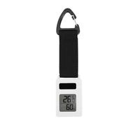 Mini Hygromètre et Thermomètre Numérique Compact pour Camping Randonnée Voyage avec Clip à Mousqueton, Parfaite pour la Maison, Bébé, Bureau, Jardin, Montée en Véhicule e Voiture