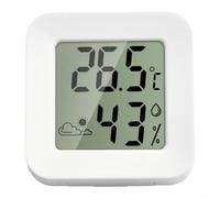 Mini Hygromètre Numérique LCD Intérieur pour précis Mini Hygromètre | Mise à pour jour pour 10s, précision ±2°C, écran LCD 1.5 pouce, chiffres gras, lecture pour facile distance