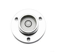 Mini indicateur circulaire pour niveau à bulle 35 mm en métal et verre avec trou de vis pour des tâches de ligne de nivellement fiables dans des ateliers de niveau professionnel, blanc, 35 x 35 x 12