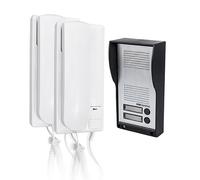 SCS Sentinel Interphone audio filaire AudioKit DUO – 2 combinés audio – Volume réglable – Blanc
