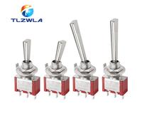 Mini interrupteur à bascule à poignée plate, 6mm, montage sur panneau, 3/6 broches, 2/3 Positions ON OFF ON, verrouillage, modèle RC momentané, télécommande 3P 11.7mm ON-ON