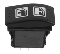 Mini Interrupteur à Bascule Étanche Noir en ABS pour Circuits 12v Dc | Montage sur Panneau, Usage en Conditions Humides, pour Camping-cars et Bateaux, Remplacement Compact