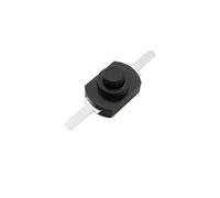 Mini interrupteur à bouton-poussoir DC 30V 1A 1208YD, torche électrique, lampe de poche, interrupteur à verrouillage automatique, interrupteur marche/arrêt, Micro interrupteur(Black,20Pcs)