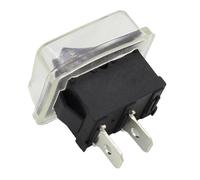 Mini interrupteur à bouton-poussoir noir, 6A-10A, 110V, 250V, 2 broches, interrupteur à bascule marche/arrêt, 21MM x 15MM, étanche, 10 pièces/lot