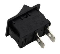 Mini interrupteur à bouton-poussoir noir, 6A-10A, 110V, 250V, KCD1, 2 broches, interrupteur à bascule marche/arrêt, 5 pièces/lot, 21MM x 15MM, noir, 5 pièces/lot
