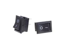 Mini Interrupteur À Bouton-Poussoir Noir, Ac 6a/250v 10a/125v, 3 Broches, 21x15mm, 3/6 Pièces