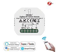 Mini interrupteur lumineux intelligent WiFi 1/2 voies, 1/2 gangs, Module relais, télécommande sans fil Tuya, fonctionne avec Alexa Google Home